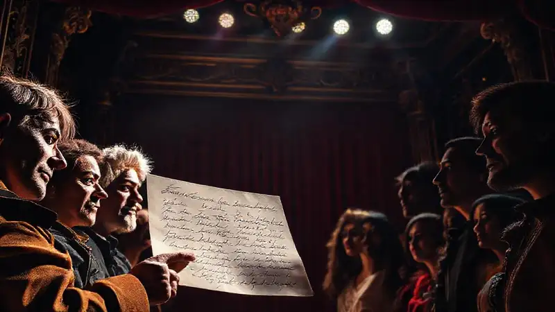Un teatro vibrante retrata actores emotivos
