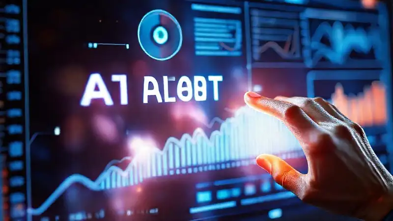 Interfaz AI presenta información visualmente brillante