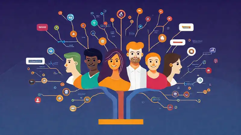 Redes neuronales diversas ilustran datos digitales