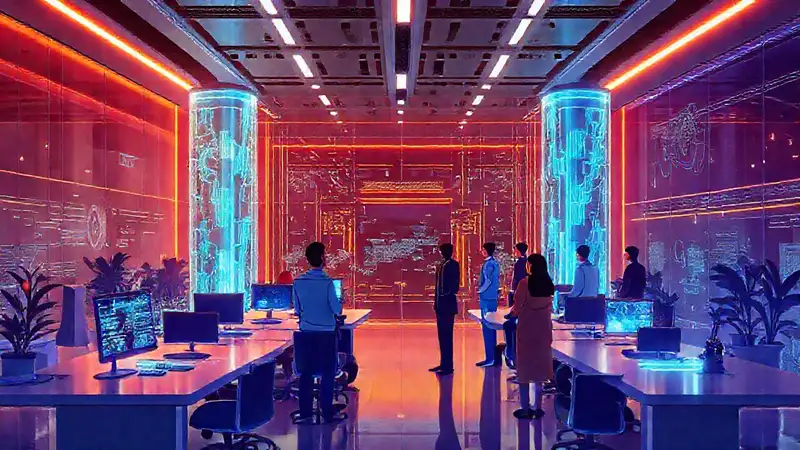 Un futuro de oficina optimista y brillante