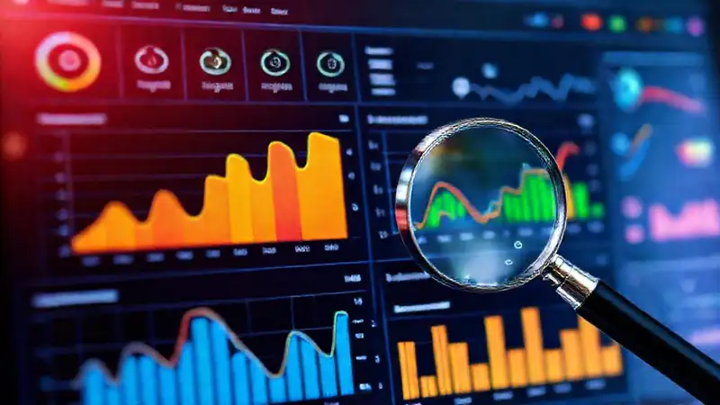 Un panel de análisis digital vibrante