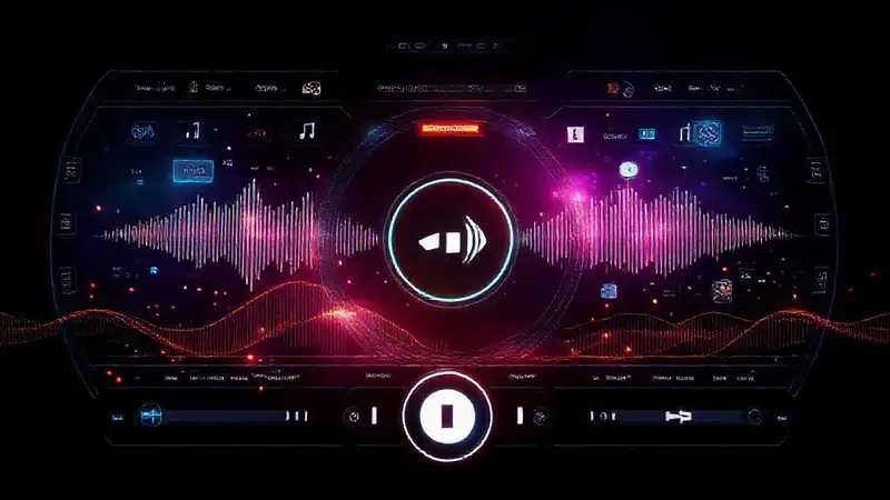 Interfaz futurista digital