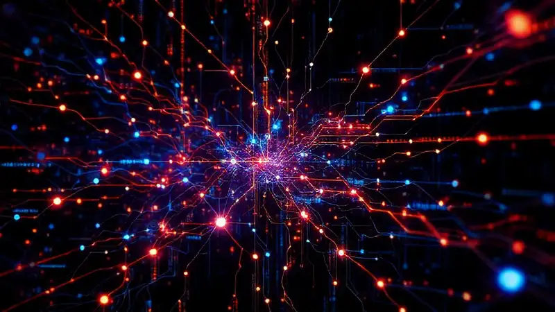 Redes neuronales abstractas brillan digitalmente