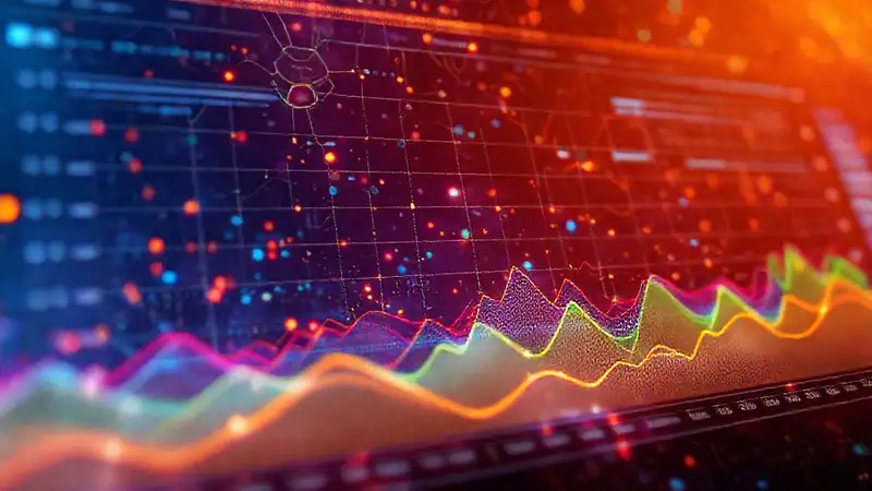 Visualización de datos futurista e inteligente