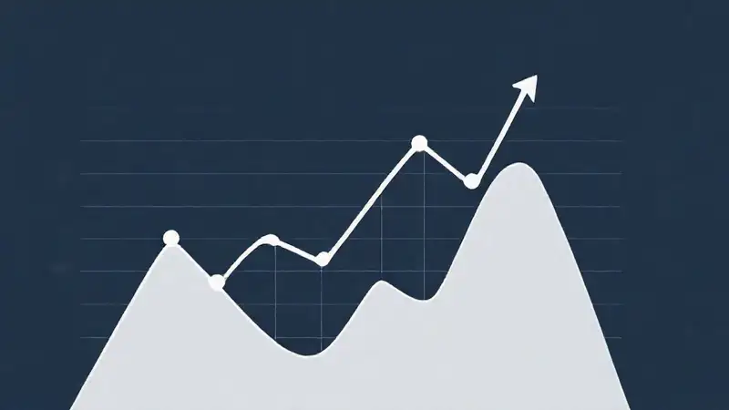 Gráficos abstractos muestran tendencias de éxito