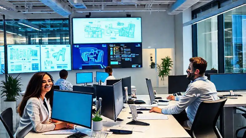 Un espacio de trabajo moderno y vibrante