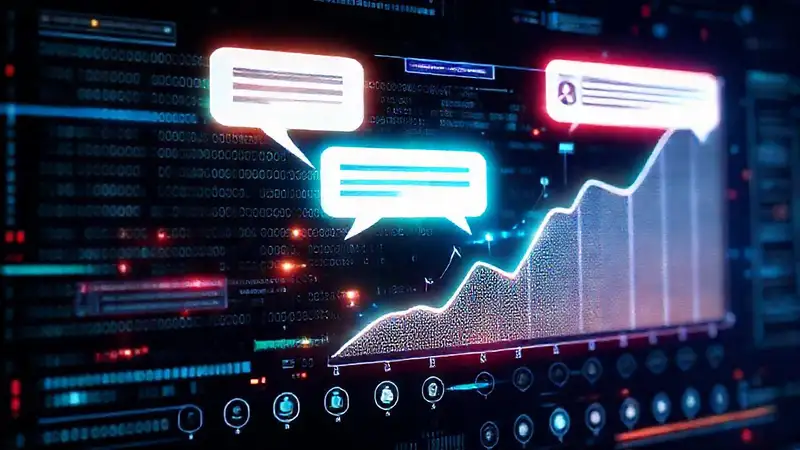 Una interfaz AI futurista y atractiva