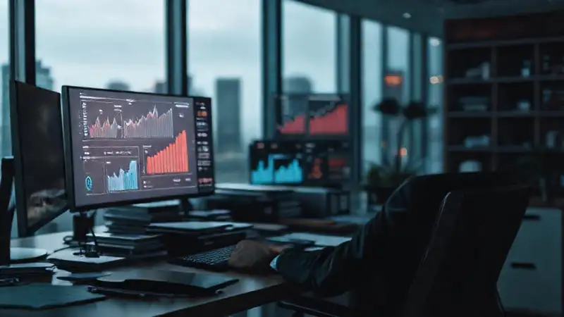Oficina moderna, IA y costos digitales