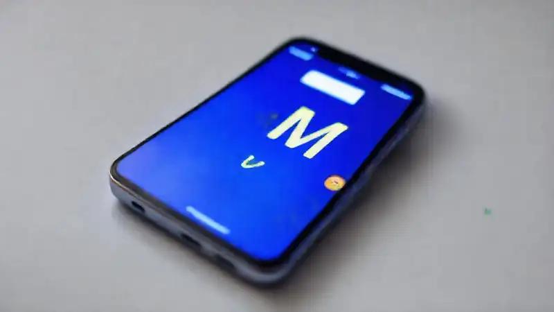 El teléfono inteligente muestra una interfaz brillante