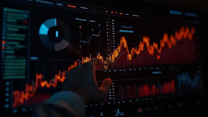 Un panel de datos analíticos visualiza métricas clave