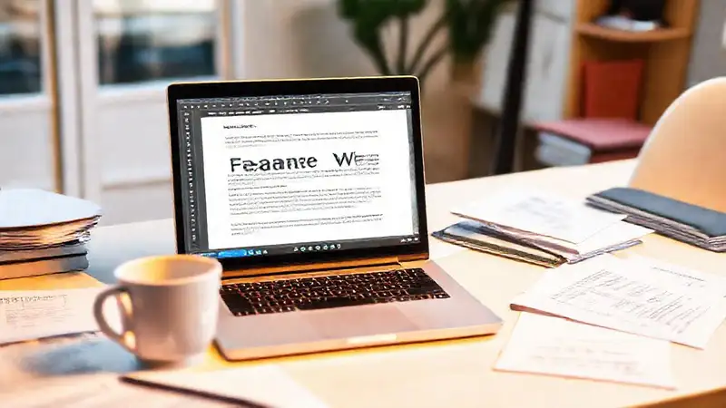 Un escritor freelance trabaja concentrado digitalmente