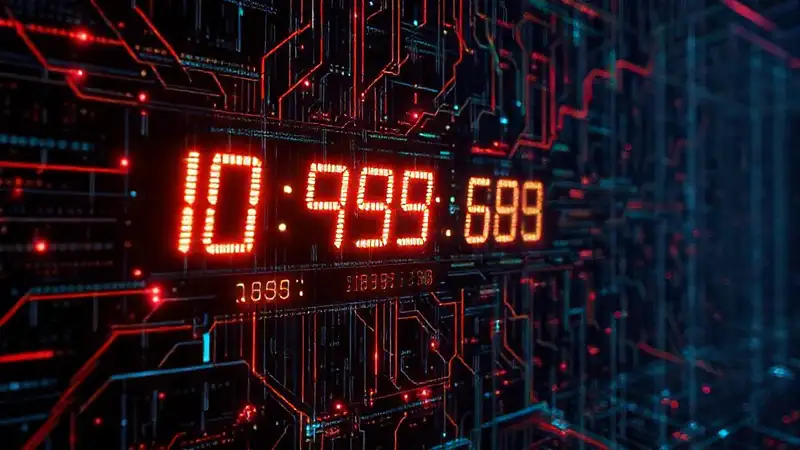 Interfaz futurista procesa datos intensamente