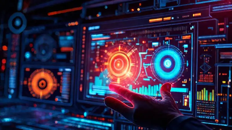 La IA crea interfaces tecnológicas brillantes