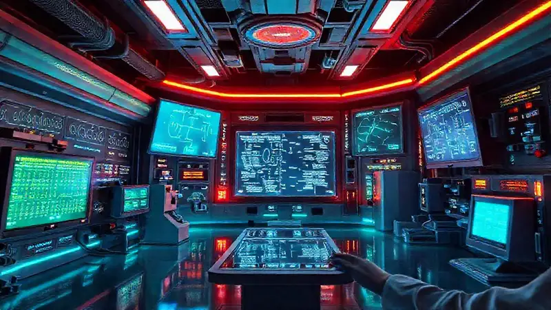 Un laboratorio futurista analiza datos complejos