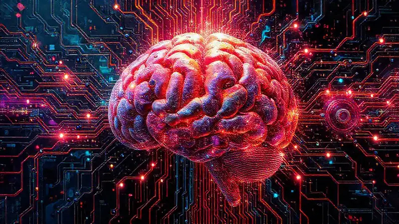 Un cerebro digital creativo se abre