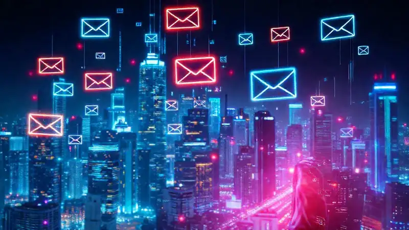 Ciudad futurista digital