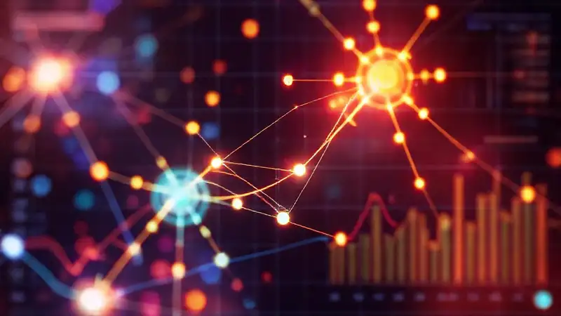 Visualización de datos futurista y elegante