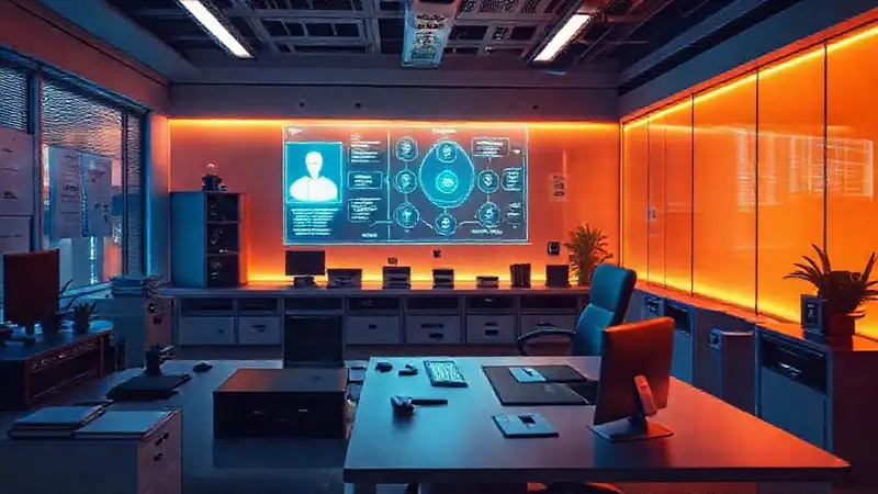Un espacio de trabajo futurista optimizado