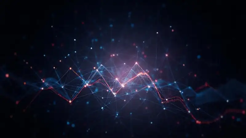 Un gráfico de datos complejo ilumina patrones