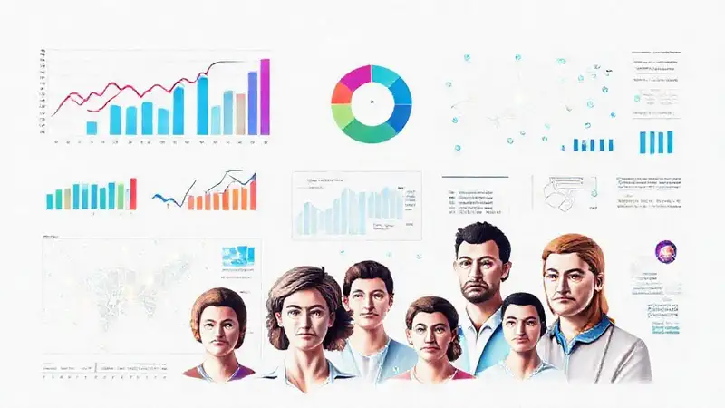 Análisis de datos visuales impactantes y modernos
