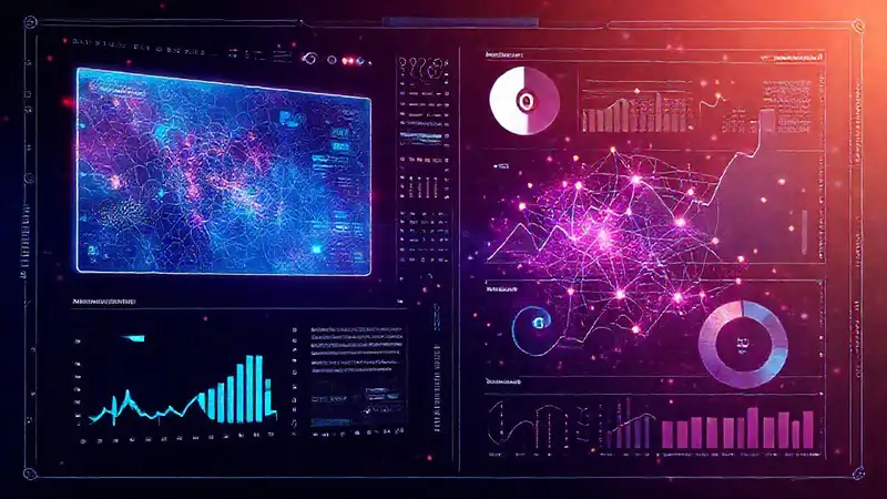 Infografía digital futurista
