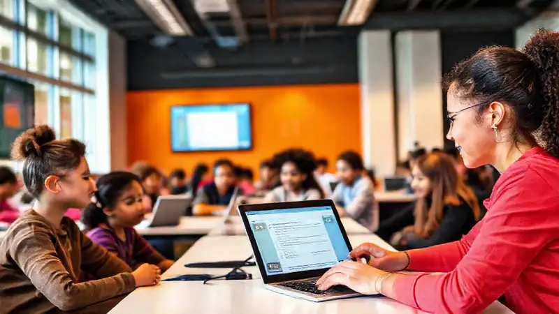 Aula moderna fomenta aprendizaje digital y diverso