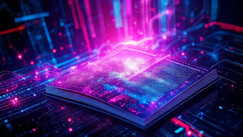 Ebook futurista generado por IA