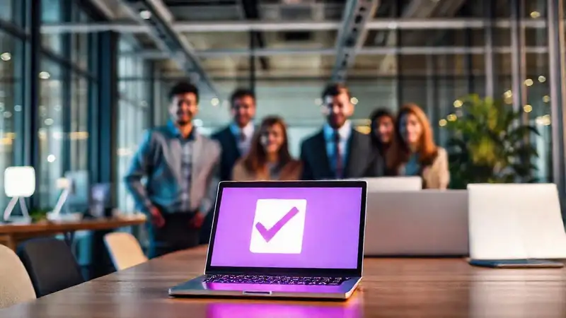 Oficina moderna, equipo diverso y digital