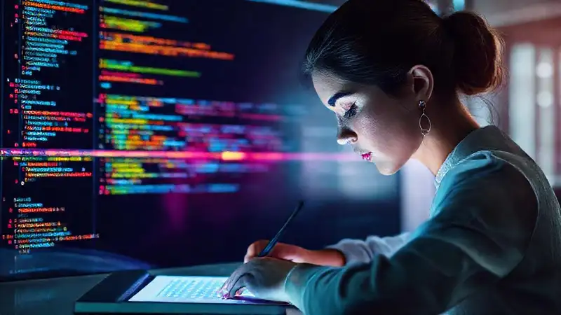 La IA crea diseño digital vibrante