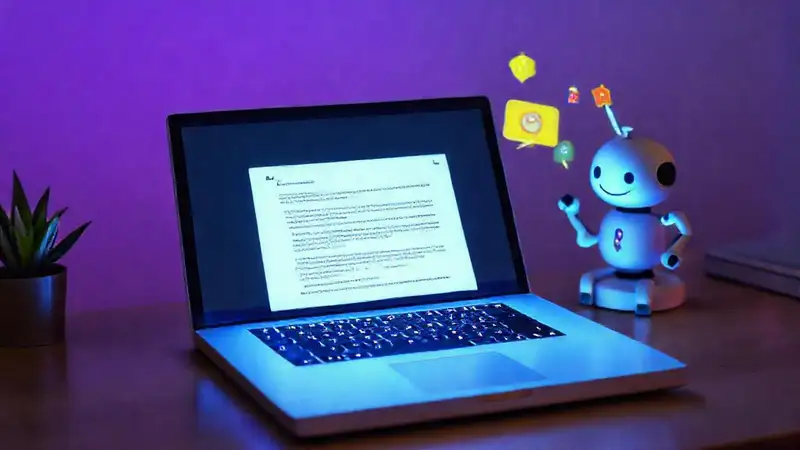 Un escritor crea digitalmente con eficiencia