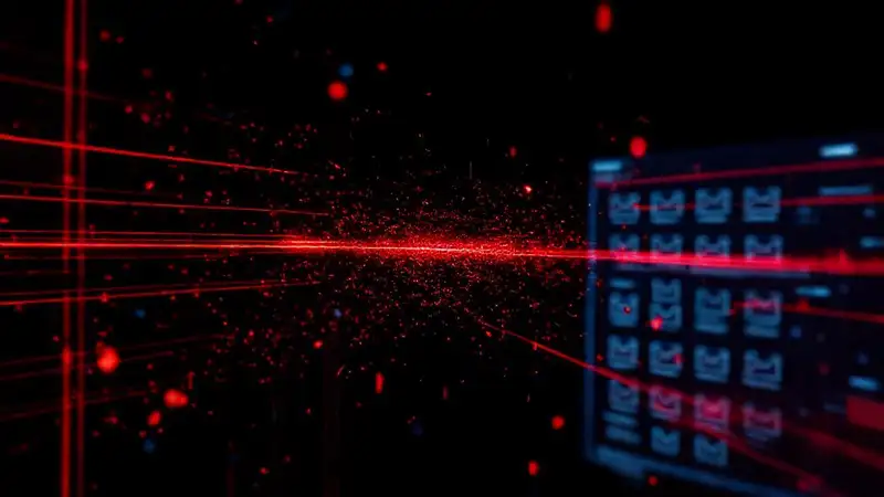 Error digital: interfaz IA frustrada y caótica