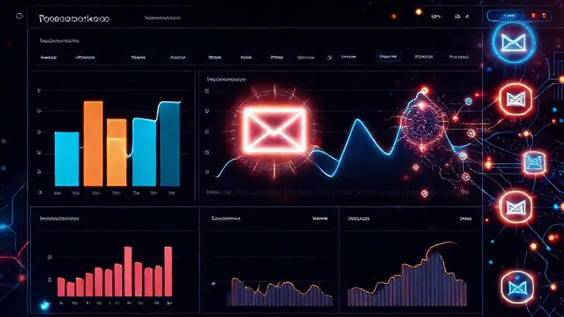 Panel de datos futurista analiza datos predictivos