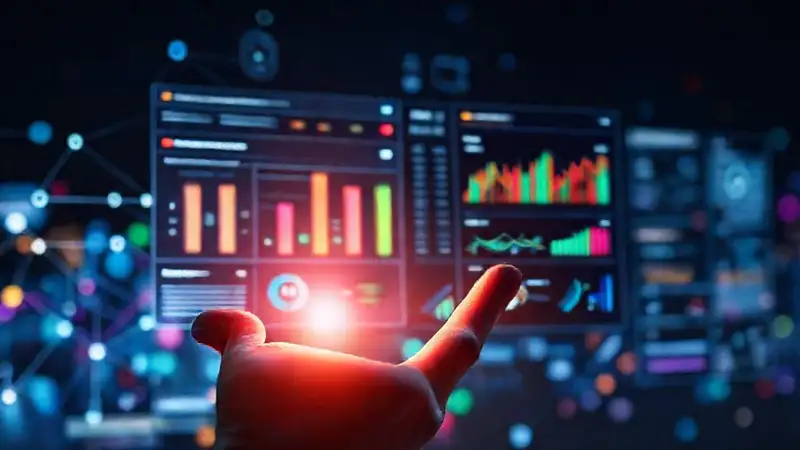 IA visualiza encuestas con estilo futurista
