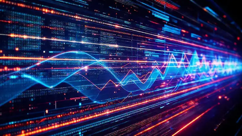 Visualización digital futurista