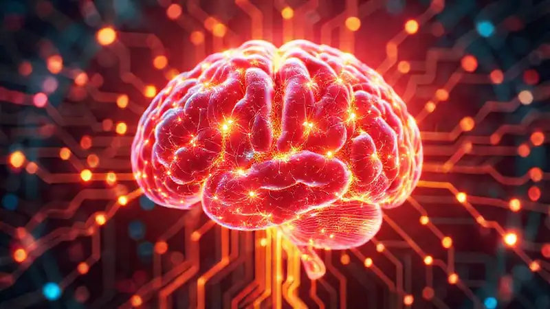 Circuito cerebral digital, brillante y preciso