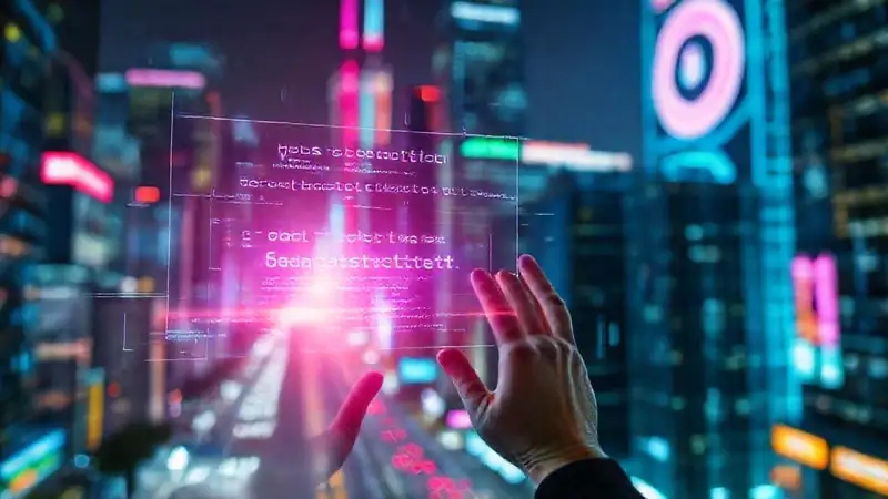 Ciudad futurista digital