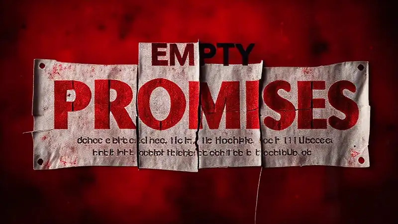 Promesas vacías evocan una atmósfera inquietante