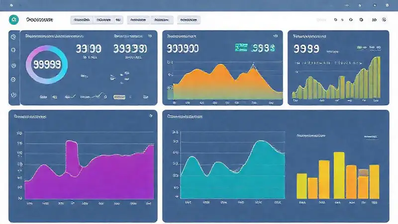 Un panel digital visualiza datos web