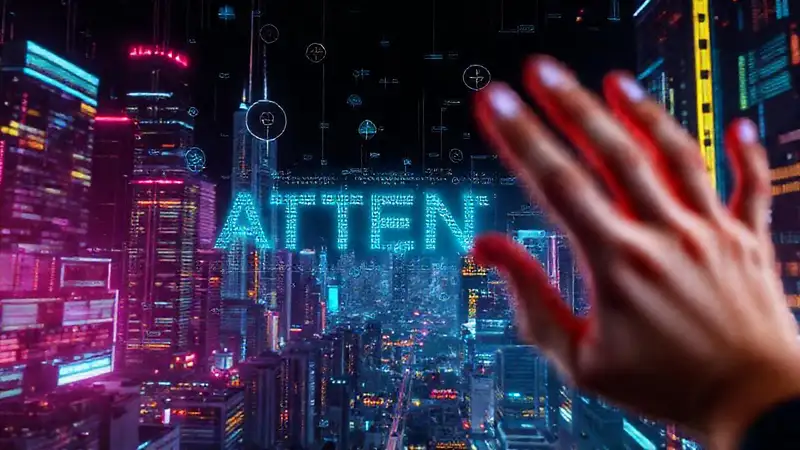 Ciudad futurista, datos y preguntas vibrantes