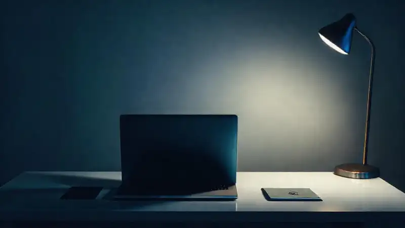 Un escritorio elegante inspira concentración profesional