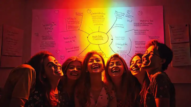Un ambiente creativo y esperanzador inspiraba emociones