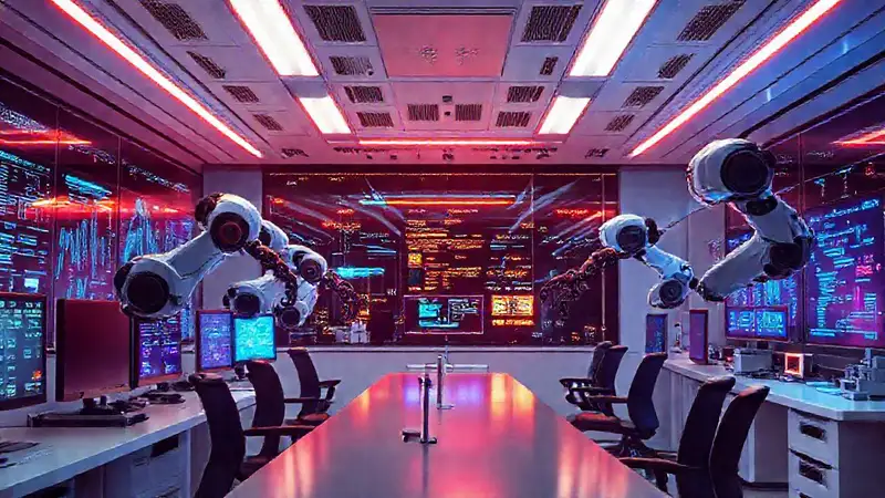 Un oficina futurista combina eficiencia digital