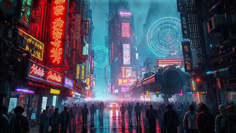 Ciudad cyberpunk