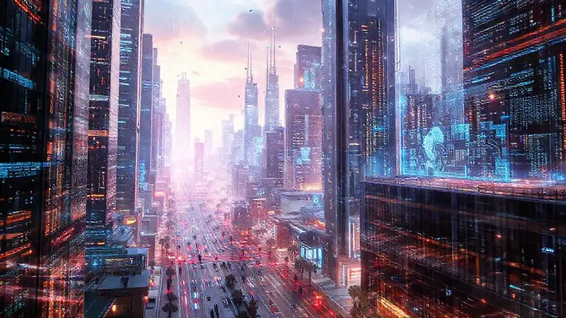 Una ciudad futurista