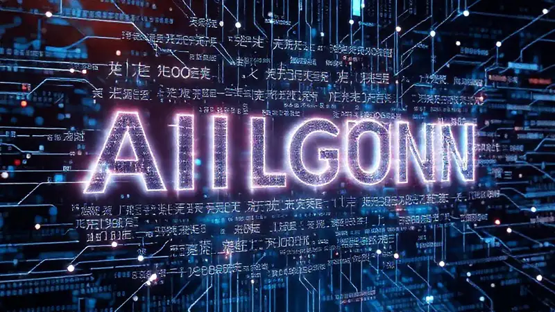 Una IA futurista exhibe datos visuales
