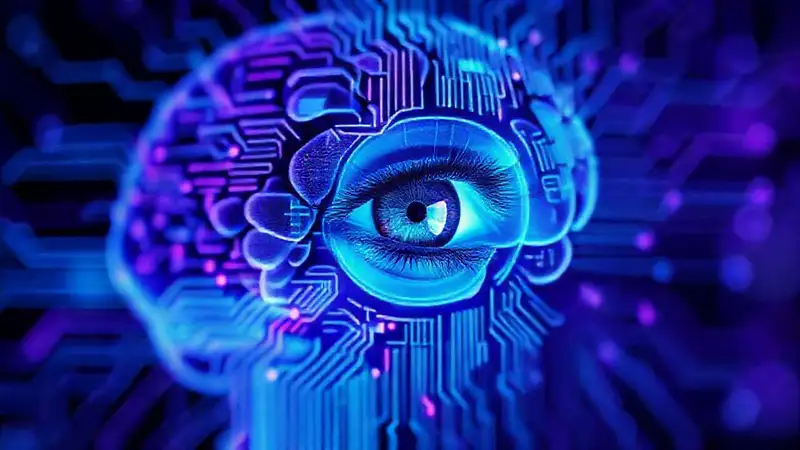 Cerebro digital futurista