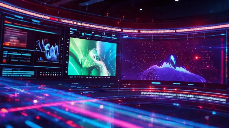 IA crea arte digital vibrante y futurista