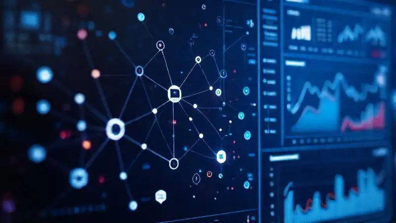 Visualizaciones digitales analíticas modernas y oscuras