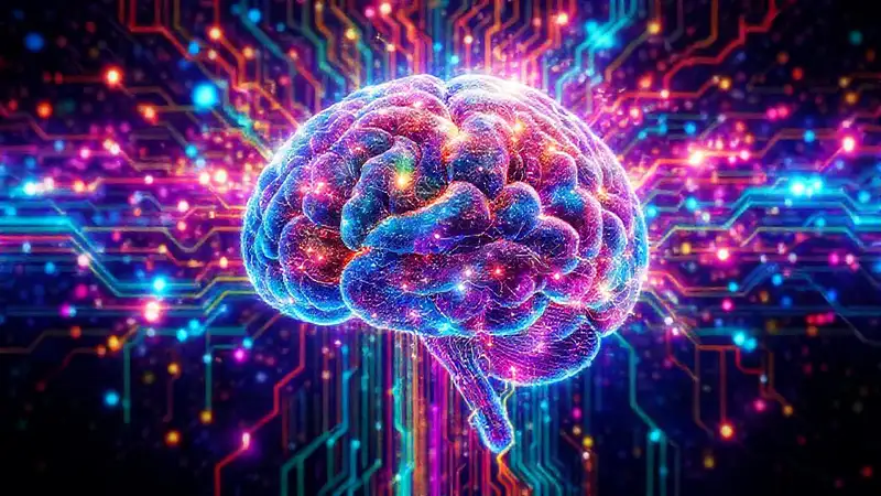 El cerebro digital inspira arte futurista
