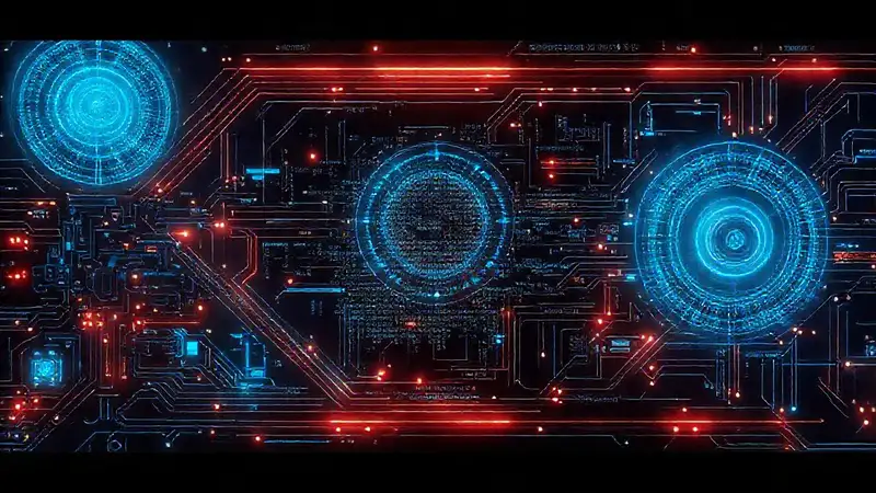 Arte digital futurista, elegante y brillante